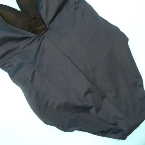 Miraclesuit Size US 12 Black Temptress Midnight Silver Shores One Piece Swimsuit - Picture 5 of 6